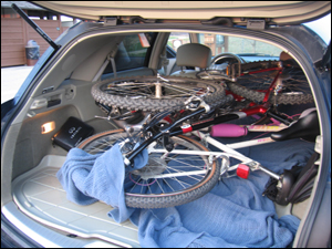 Bikes in the car