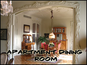 View of Apartment Dining Room at La Pedrera