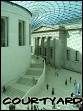 British Museum in London - Interior Courtyard