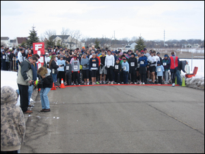 Frosty Footrace Start Line