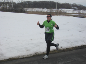 Frosty Footrace before the hill