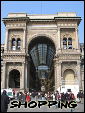 Galleria Vittorio Emanuele II Shopping area...