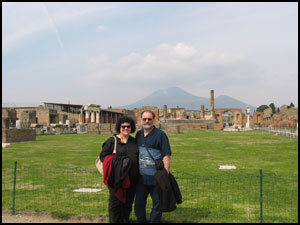 Mom and Dad in Pompeii