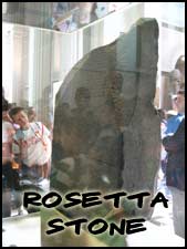 Rosetta Stone in the British Museum in London