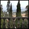 Beautiful view from a balcony in the Villa d'Este garden