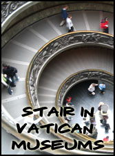 Neat stair in Vatican Museums