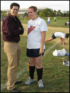 Me looking extrememly brilliant at my last intramural game!