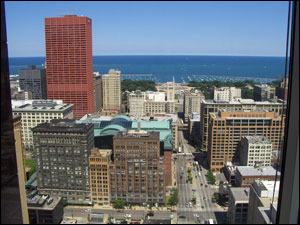 <image: view of Lake Michigan>